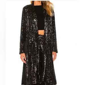 Steve Madden Show Stopper Sequin Duster Jacket. XS. NWT!